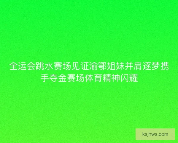 全运会跳水赛场见证渝鄂姐妹并肩逐梦携手夺金赛场体育精神闪耀